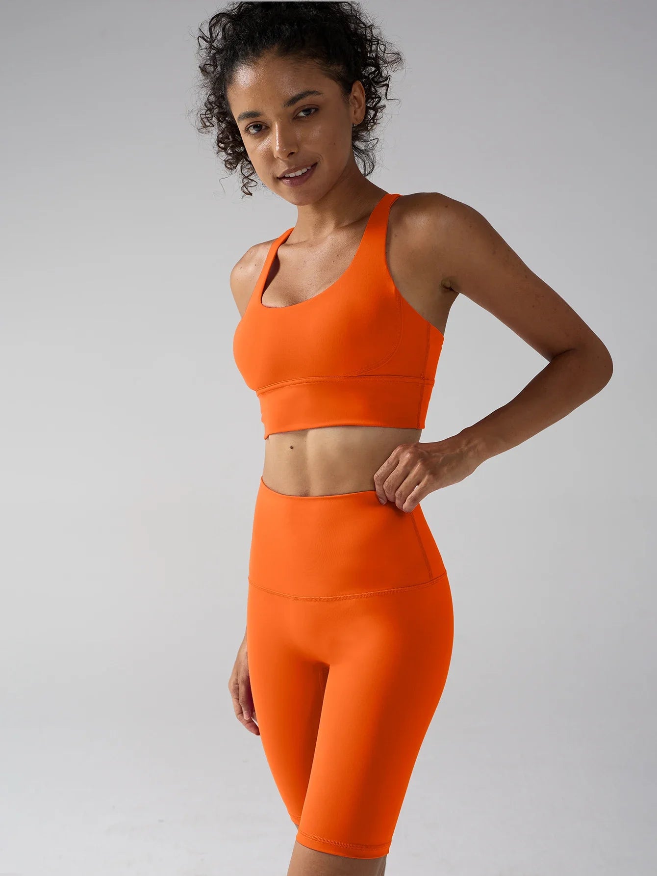Workout Sportswear 2PCS Piece Female Women Active Wear Sports Tank Top Women Gym Workout Leggings Booty Bum Leggings