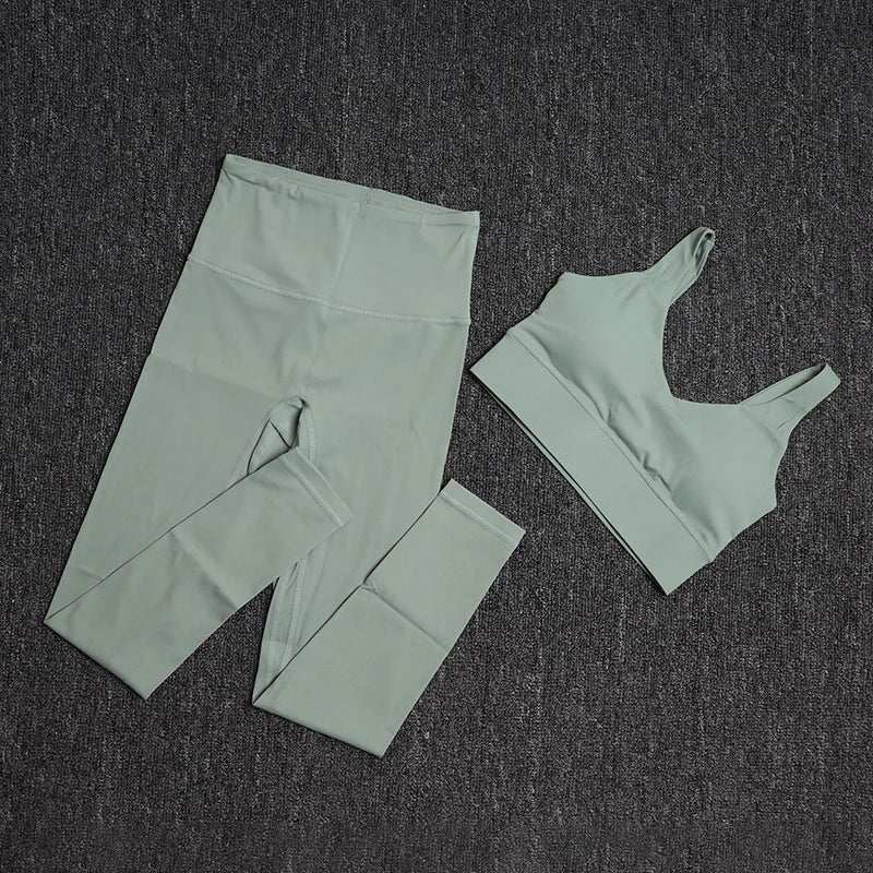 TRY TO BN Gym Clothes Woman Sports Yoga Set Bras High Waist Leggings Fitness Sportswear Workout Suits Training Women's Tracksuit
