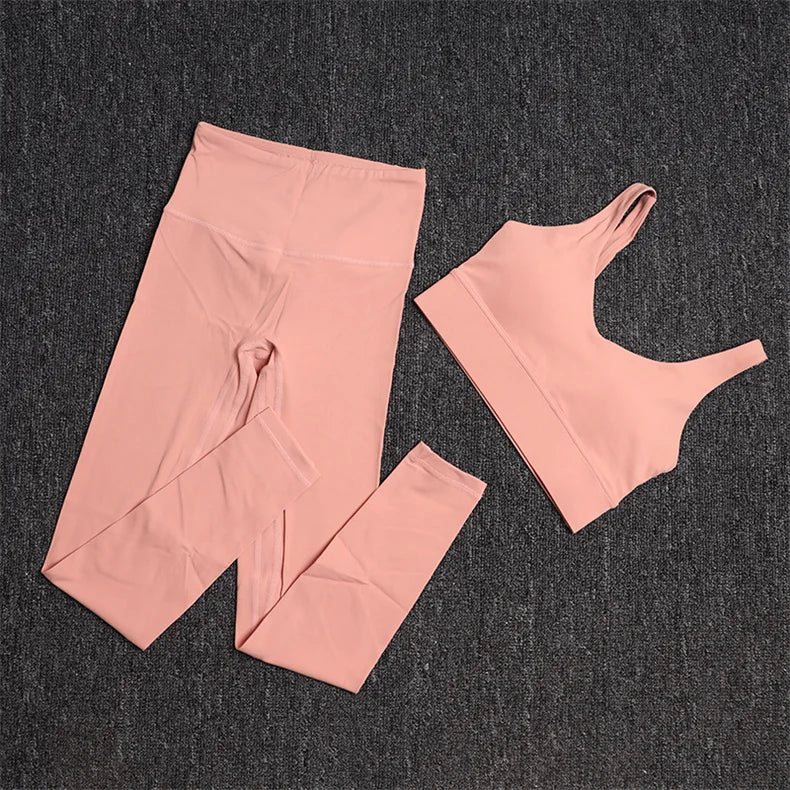TRY TO BN Gym Clothes Woman Sports Yoga Set Bras High Waist Leggings Fitness Sportswear Workout Suits Training Women's Tracksuit