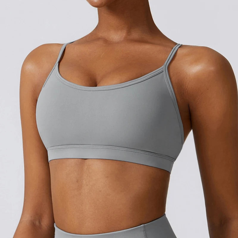 Workout Sports Bra Women High Support Sports Top Push Up Yoga Bra Gym Crop Top Fitness Underwear Running Brassiere Sportswear